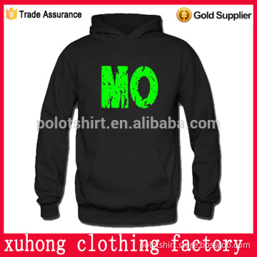 2016 Kangaroo Pocket Customized Wholesale Plain Black Hoodie
